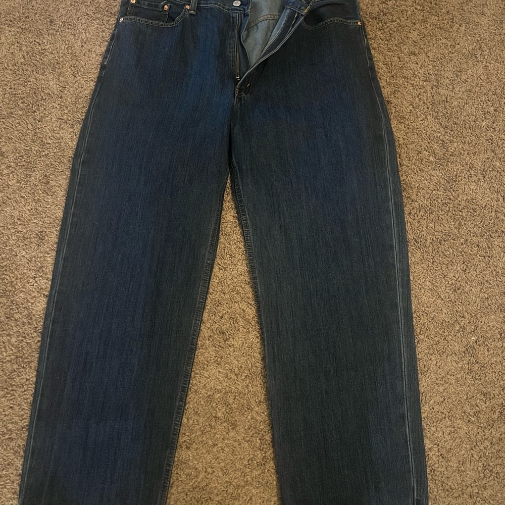 Levi's Men's Relaxed Fit Jeans in Dark Blue